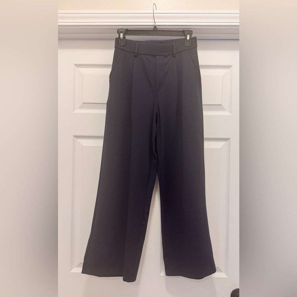 HALARA Flex Day Stretch High Waisted Pocket Work Pants Sm/Petite Midnight Blue